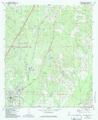 Georgiana East Alabama Historical topographic map, 1:24000 scale, 7.5 X 7.5 Minute, Year 1971