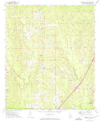 Georgiana East Alabama Historical topographic map, 1:24000 scale, 7.5 X 7.5 Minute, Year 1971