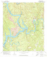 Gilmore Alabama Historical topographic map, 1:24000 scale, 7.5 X 7.5 Minute, Year 1971