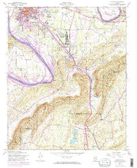 Glencoe Alabama Historical topographic map, 1:24000 scale, 7.5 X 7.5 Minute, Year 1956