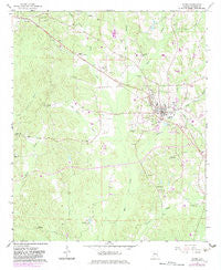 Gordo Alabama Historical topographic map, 1:24000 scale, 7.5 X 7.5 Minute, Year 1967