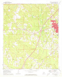 Greenville West Alabama Historical topographic map, 1:24000 scale, 7.5 X 7.5 Minute, Year 1971