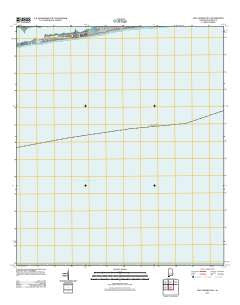 Gulf Shores OE S Alabama Historical topographic map, 1:24000 scale, 7.5 X 7.5 Minute, Year 2011