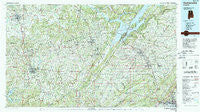 Guntersville Alabama Historical topographic map, 1:100000 scale, 30 X 60 Minute, Year 1984