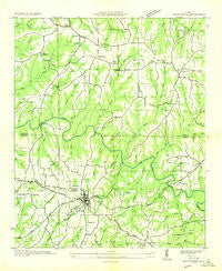 Hackleburg Alabama Historical topographic map, 1:24000 scale, 7.5 X 7.5 Minute, Year 1936
