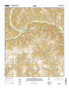 Haleburg Alabama Current topographic map, 1:24000 scale, 7.5 X 7.5 Minute, Year 2014