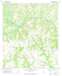 Haleburg Alabama Historical topographic map, 1:24000 scale, 7.5 X 7.5 Minute, Year 1970