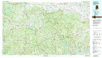 Haleyville Alabama Historical topographic map, 1:100000 scale, 30 X 60 Minute, Year 1980