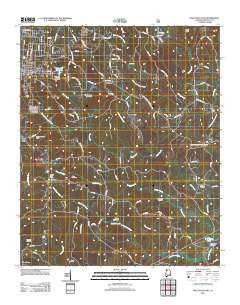 Haleyville East Alabama Historical topographic map, 1:24000 scale, 7.5 X 7.5 Minute, Year 2011