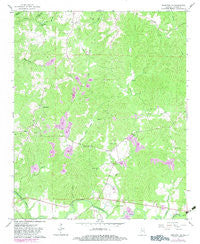 Hamilton NE Alabama Historical topographic map, 1:24000 scale, 7.5 X 7.5 Minute, Year 1967