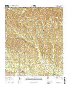 Hatchechubbee Alabama Current topographic map, 1:24000 scale, 7.5 X 7.5 Minute, Year 2014