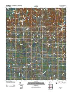 Hatton Alabama Historical topographic map, 1:24000 scale, 7.5 X 7.5 Minute, Year 2011