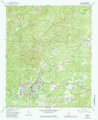 Heflin Alabama Historical topographic map, 1:24000 scale, 7.5 X 7.5 Minute, Year 1967