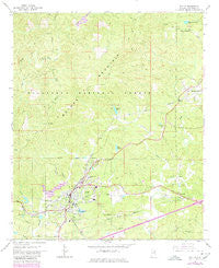 Heflin Alabama Historical topographic map, 1:24000 scale, 7.5 X 7.5 Minute, Year 1967