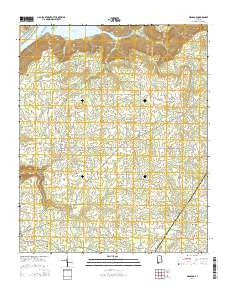 Henagar Alabama Current topographic map, 1:24000 scale, 7.5 X 7.5 Minute, Year 2014