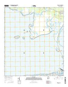 Heron Bay Alabama Current topographic map, 1:24000 scale, 7.5 X 7.5 Minute, Year 2014