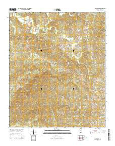 Hightower Alabama Current topographic map, 1:24000 scale, 7.5 X 7.5 Minute, Year 2014