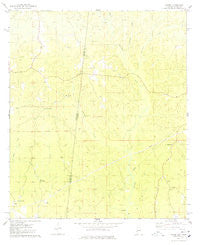 Hinton Alabama Historical topographic map, 1:24000 scale, 7.5 X 7.5 Minute, Year 1974