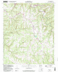 Hodges Alabama Historical topographic map, 1:24000 scale, 7.5 X 7.5 Minute, Year 1998