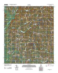 Honoraville Alabama Historical topographic map, 1:24000 scale, 7.5 X 7.5 Minute, Year 2011