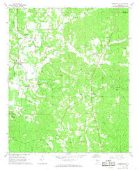 Hubbertville Alabama Historical topographic map, 1:24000 scale, 7.5 X 7.5 Minute, Year 1967