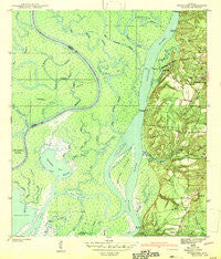 Hurricane Alabama Historical topographic map, 1:31680 scale, 7.5 X 7.5 Minute, Year 1943