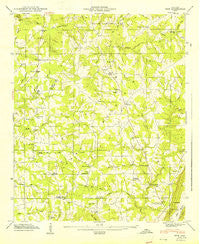 Ider Alabama Historical topographic map, 1:24000 scale, 7.5 X 7.5 Minute, Year 1947