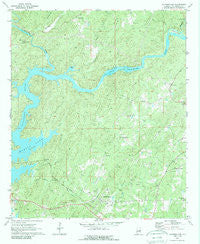 Jacksons Gap Alabama Historical topographic map, 1:24000 scale, 7.5 X 7.5 Minute, Year 1971