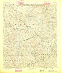 Jasper Alabama Historical topographic map, 1:125000 scale, 30 X 30 Minute, Year 1893