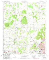 Jeff Alabama Historical topographic map, 1:24000 scale, 7.5 X 7.5 Minute, Year 1967