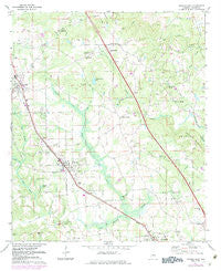 Jemison East Alabama Historical topographic map, 1:24000 scale, 7.5 X 7.5 Minute, Year 1971
