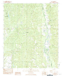 Jones Alabama Historical topographic map, 1:24000 scale, 7.5 X 7.5 Minute, Year 1982