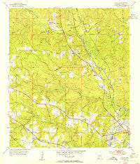 Kushla Alabama Historical topographic map, 1:24000 scale, 7.5 X 7.5 Minute, Year 1953