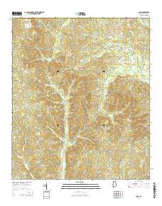 Land Alabama Current topographic map, 1:24000 scale, 7.5 X 7.5 Minute, Year 2014