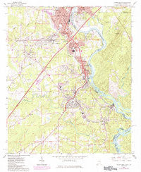 Lanett South Alabama Historical topographic map, 1:24000 scale, 7.5 X 7.5 Minute, Year 1964