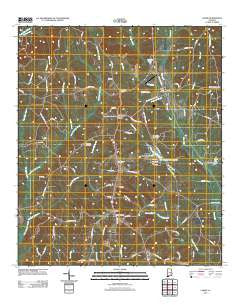 Lapine Alabama Historical topographic map, 1:24000 scale, 7.5 X 7.5 Minute, Year 2011