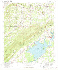 Leesburg Alabama Historical topographic map, 1:24000 scale, 7.5 X 7.5 Minute, Year 1967