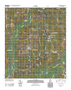 Libertyville Alabama Historical topographic map, 1:24000 scale, 7.5 X 7.5 Minute, Year 2011