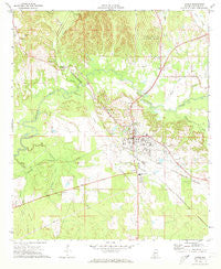 Linden Alabama Historical topographic map, 1:24000 scale, 7.5 X 7.5 Minute, Year 1970