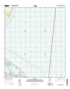 Little Dauphin Island Alabama Current topographic map, 1:24000 scale, 7.5 X 7.5 Minute, Year 2014