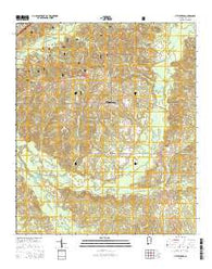 Little Texas Alabama Current topographic map, 1:24000 scale, 7.5 X 7.5 Minute, Year 2014