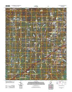 Loachapoka Alabama Historical topographic map, 1:24000 scale, 7.5 X 7.5 Minute, Year 2011