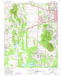 Madison Alabama Historical topographic map, 1:24000 scale, 7.5 X 7.5 Minute, Year 1975