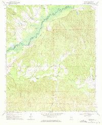 Mantua Alabama Historical topographic map, 1:24000 scale, 7.5 X 7.5 Minute, Year 1970
