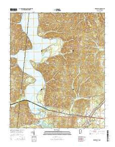 Margerum Alabama Current topographic map, 1:24000 scale, 7.5 X 7.5 Minute, Year 2014