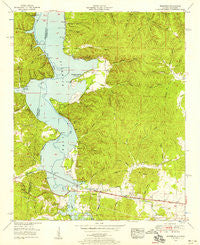 Margerum Alabama Historical topographic map, 1:24000 scale, 7.5 X 7.5 Minute, Year 1953