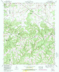 Massey Alabama Historical topographic map, 1:24000 scale, 7.5 X 7.5 Minute, Year 1960