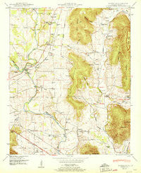 Maysville Alabama Historical topographic map, 1:24000 scale, 7.5 X 7.5 Minute, Year 1951