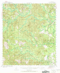 McIntosh Alabama Historical topographic map, 1:62500 scale, 15 X 15 Minute, Year 1943
