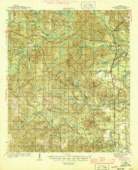 McIntosh Alabama Historical topographic map, 1:62500 scale, 15 X 15 Minute, Year 1944